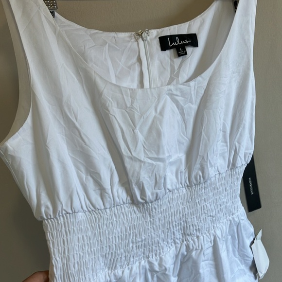 Lulu’s Simplicity is Best white sleeveless midi dress size Large - Picture 6 of 13